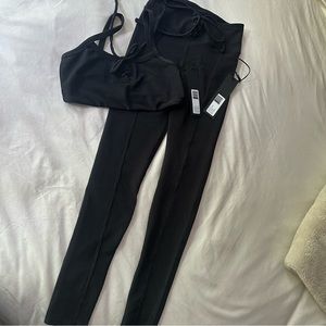 BRAND NEW 2pc SET Noli Yoga Courtside workout set black small Lululemon